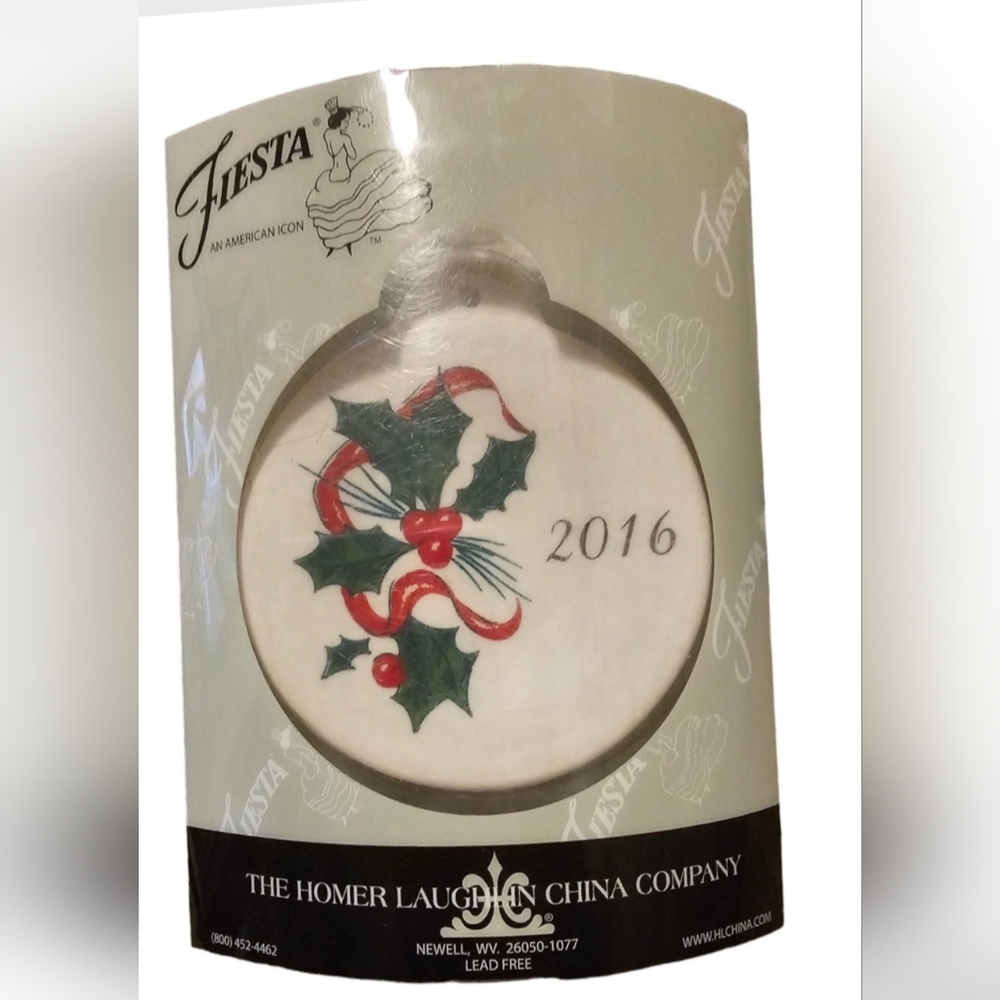 Fiesta Holiday Ornament Mini-Plate NIB 2016